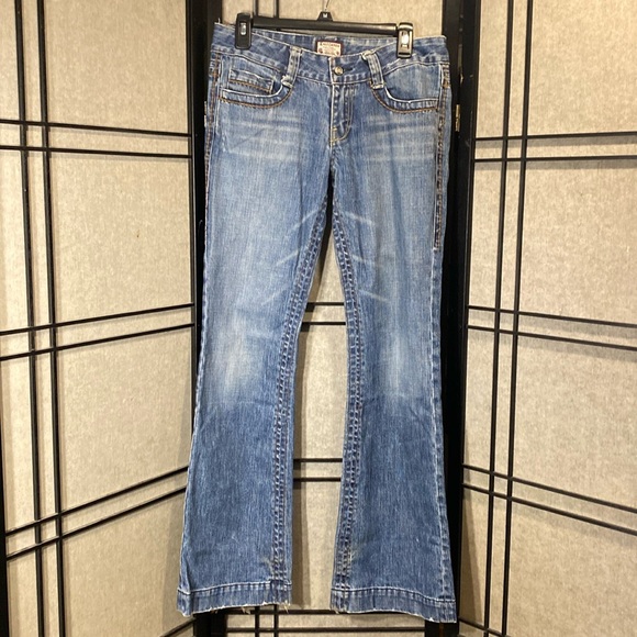 Kali Denim size 9 bootcut jeans beautiful indigo denim wash - Picture 1 of 12